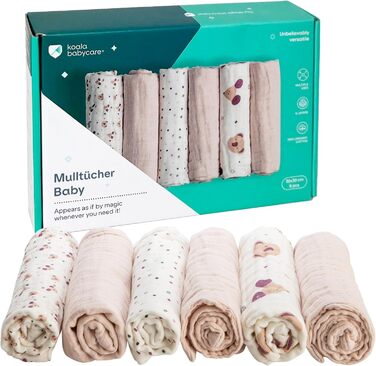 Набір із 6 рушників для дітей 30 х 30 см KOALA BABYCARE