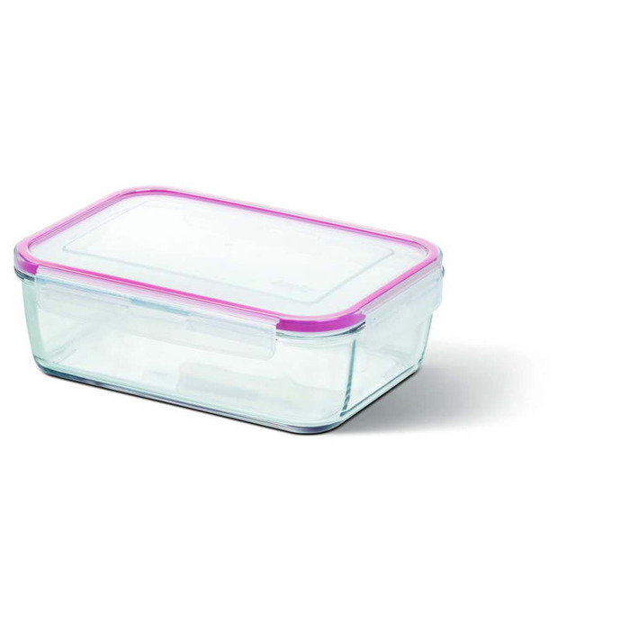 Прямокутний скляний контейнер Emsa CLIP&CLOSE, 1,3 л