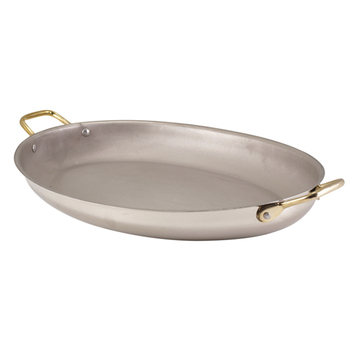 Сковорідка для подачі 37.5*26 см, овальна, Stainless Steel, GenWare