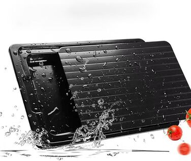 Дошка для розморожування 29,5 x 20,5 см з піддоном, чорний WDEC