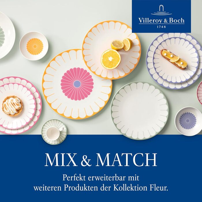 Обідня тарілка 26,6 см, помаранчевий Fleur Villeroy & Boch