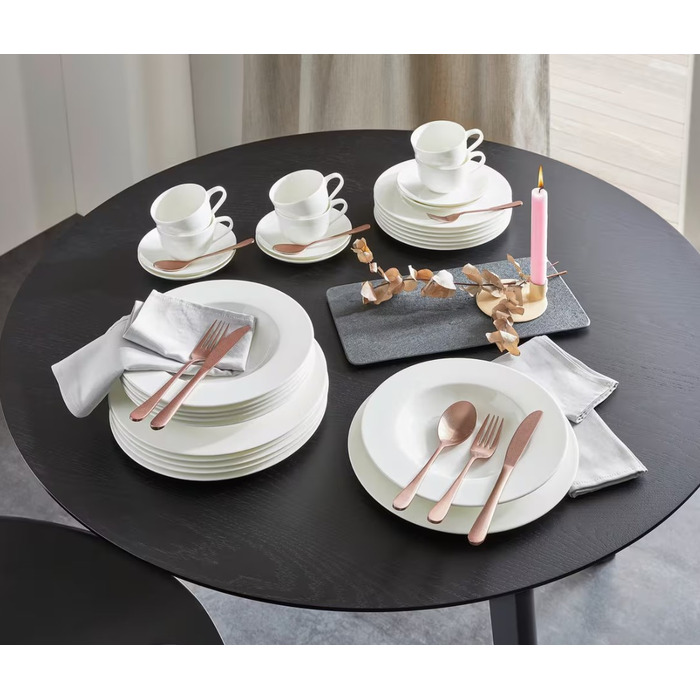 Набір тарілок на 6 персон, 12 предметів білий Noblesse by Villeroy & Boch