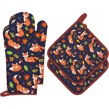 розмір: рукавичка для духовки*2 + прихватка*2