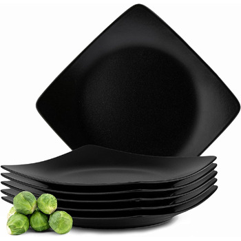 Набір тарілок на 6 персон, 6 тарілок 25x25 см Konsimo