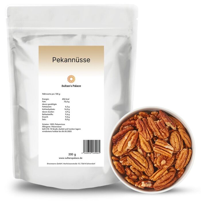 Горіхи пекан преміум-класу багаті на протеїн 1 кг Sultan's Palace