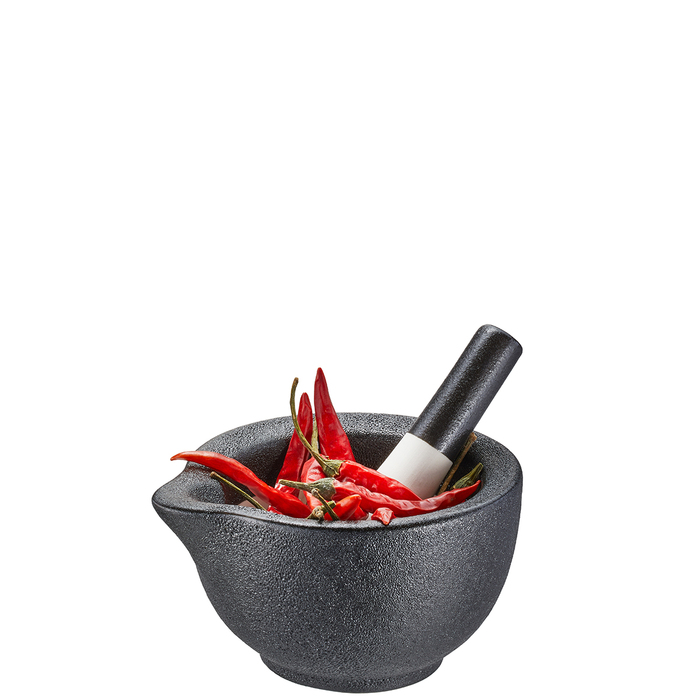 Ступка з товкачем, 10,2 см, чорна Grino Gefu