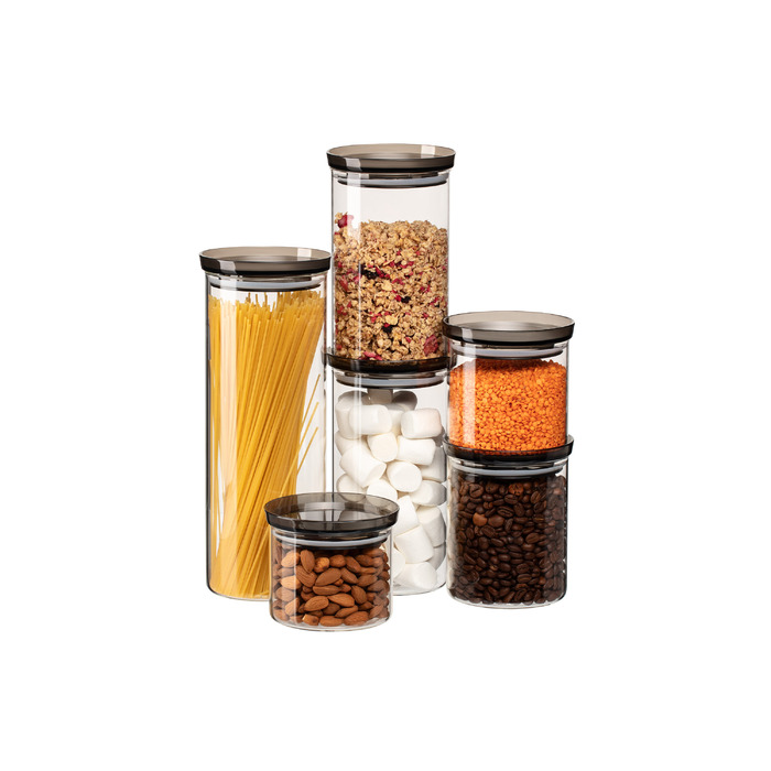 ARDESTO Storage Jar Fresh, 1600мл, стекло, пластик, прозрачный