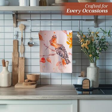 Набір із 3 багатоцільових кухонних рушників Барних рушників День подяки/Різдво (50 см x 70 см) (25 - Килим - Прерія, 50 x 70 см (Набір із 3 шт.)), 39 Hermine Noel