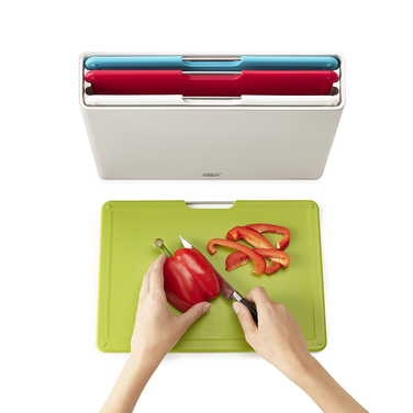 Набір обробних дощок, 7,5 х 26 х 36 см, сріблястий Folio Large Joseph Joseph