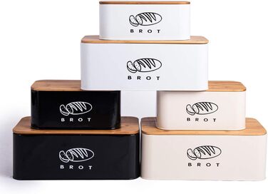 Хлібниця з кришкою 42 х 23 х 16 см бежевий Theo&Cleo