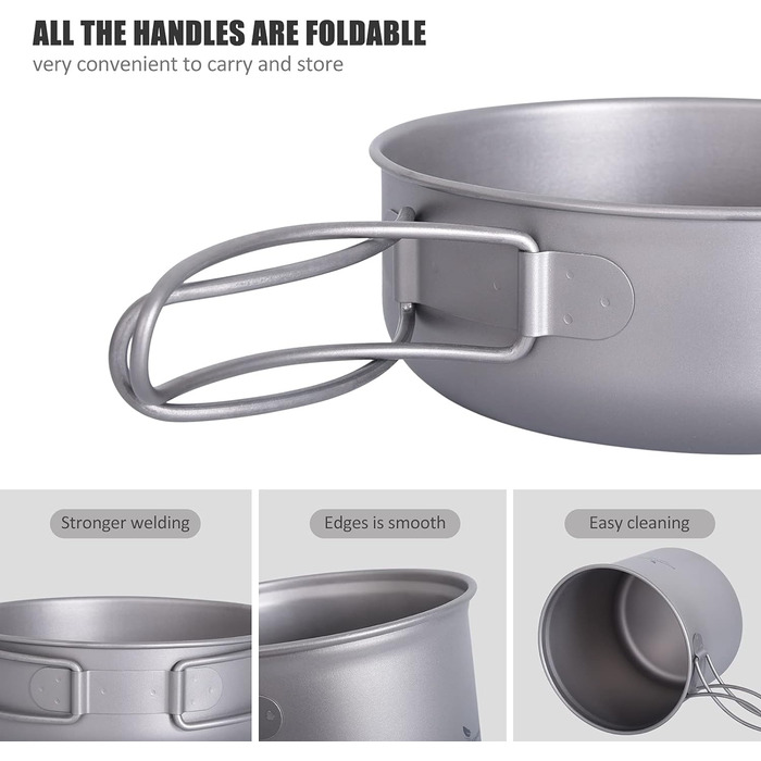 Набір для приготування їжі зі складною ручкою Boundless Voyage