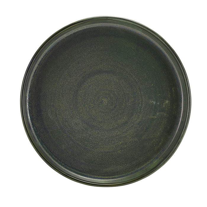 Тарелка презентационная с бортиком 20.5*h 2.9 см, зеленая, Terra Porcelain Aqua Green, GenWare