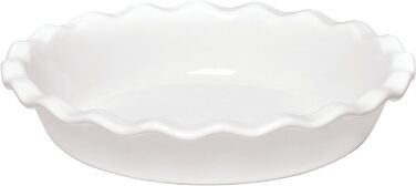 Блюдо для пирога кругле 26 см біле Emile Henry