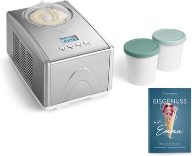 Машина для морозива з нержавіючої сталі зі знімним контейнером 150 Вт Springlane