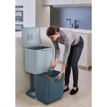 Контейнер для сміття з двома баками 60 л Totem Max Sky Joseph Joseph