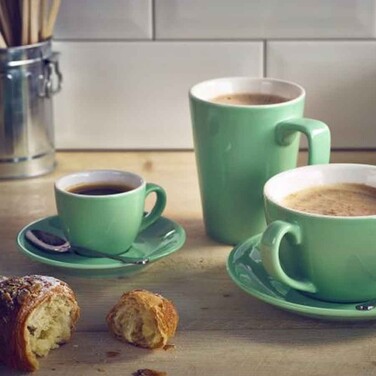 Блюдце 16 см, зеленое, Color Tea, GenWare