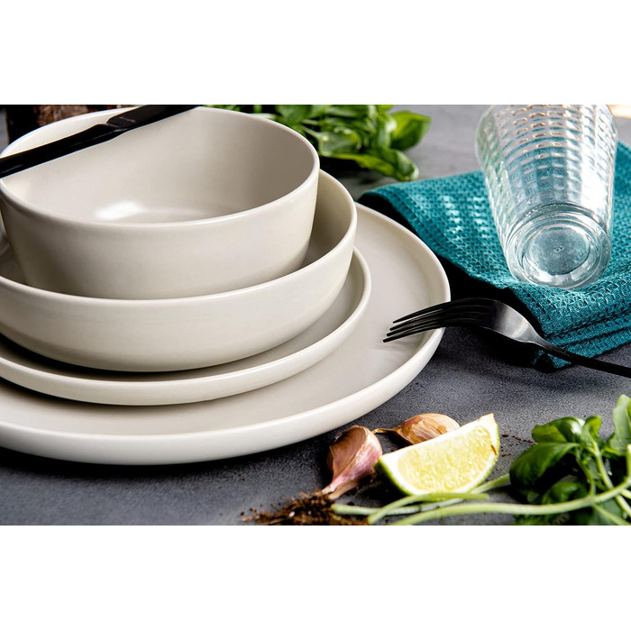 Тарілки для сніданку/десертні на 6 персон, 6 тарілок 20 см Konsimo