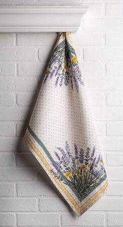 Набір із 3 багатоцільових кухонних рушників Maison d&39 Hermine Rural Christmas, 100 бавовна Барні рушники День подяки/Різдво (50 см x 70 см) (Фанні Лавандова)