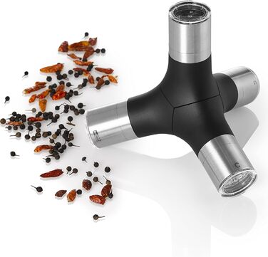 Млин для солі, перцю та спецій 4в1 магнітний Giant AdHoc