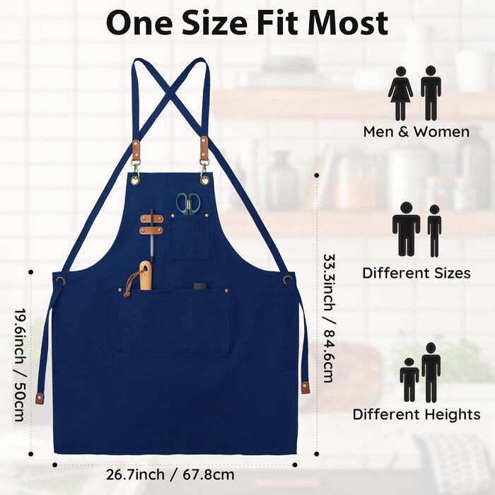 Фартух кухонний синій FunChaos