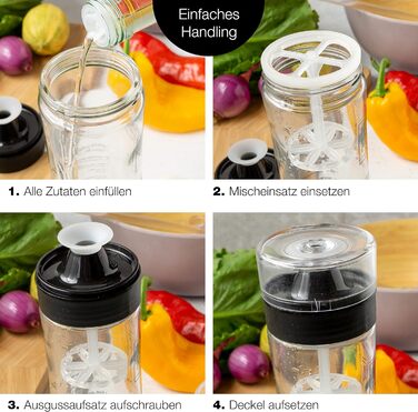 Шейкер для салатной заправки 500 мл Moritz & Moritz