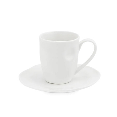 Чашка для кави з блюдцем La Porcellana Bianca LUNIA, порцеляна, 110 мл