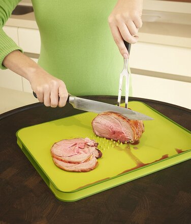 Обробна дошка багатофункціональна червона, 37 х 29 см Cut Carve Plus Large Joseph Joseph