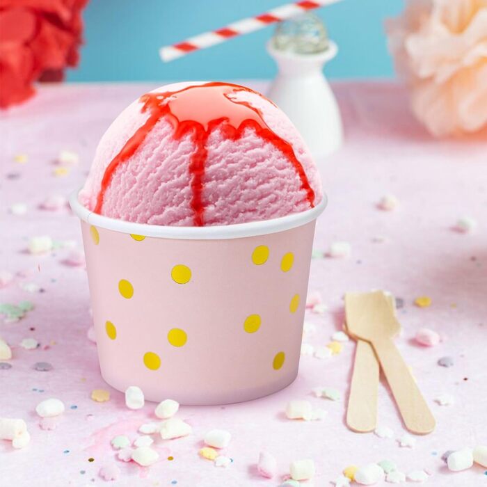 Набір паперові стаканчики для морозива 60 шт. 250 мл BIOZOYG