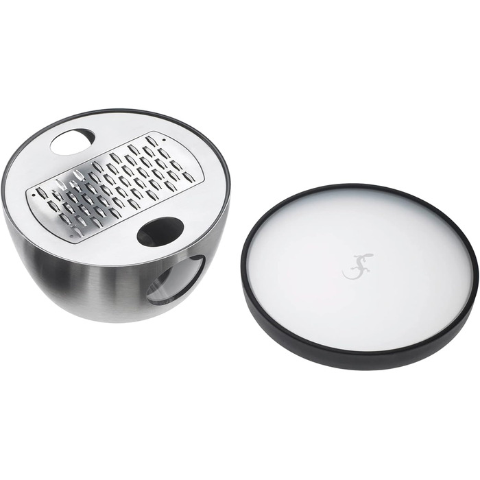 Терка для пармезану з кришкою та піддоном з нержавіючої сталі, 13 х 6 см, срібляста Lurch