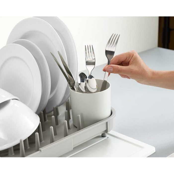 Сушарка для посуду розсувна, сіра Duo Joseph Joseph