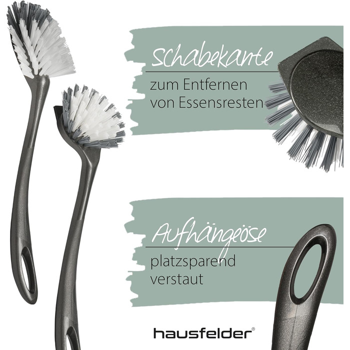 Щітка для миття посуду 4 шт. чорний Hausfelder