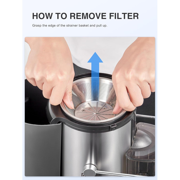 Соковижималка для фруктів та овочів, 500 Вт Reemix