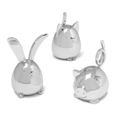 Підставки для кілець squiggy 3 штуки хром Umbra