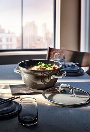 Каструля 20 см зі скляною кришкою, сіра Fusiontec Mineral WMF