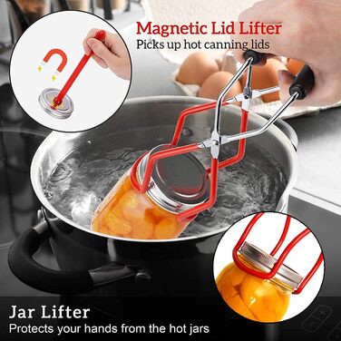 Набір для консервації 6 предметів червоний FREE WOLF