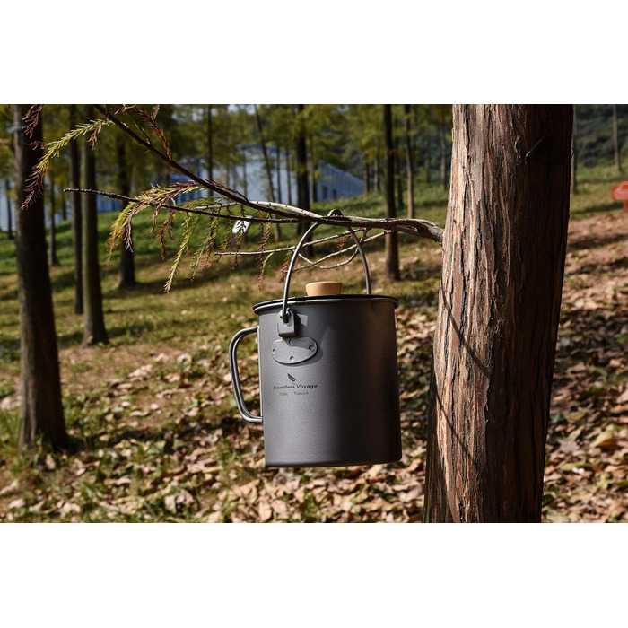 Титанова чашка для кемпінгу 750 мл Boundless Voyage