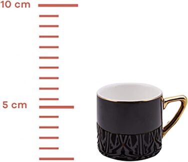 Кавовий сервіз 4 чашки еспресо та 4 блюдця KARACA