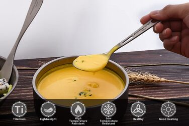 Титанові столові прилади для кемпінгів 3 шт. iBasingo