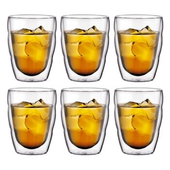 Набор стаканов с двойными стенками, 0,25 л, 6 предметов, Pilatus Bodum