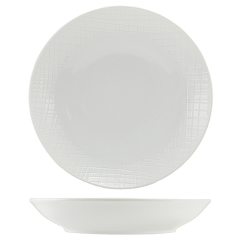 Тарелка глубокая 25 см, Incise Porcelain Lavara, GenWare