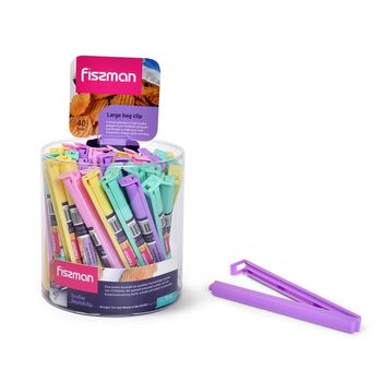 Затиск для пакетів Fissman 15 см великий ціна за шт (7210)