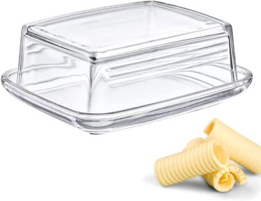 Скло для маслянки Westmark - Ідеально підходить для сервірування та зберігання - Можна мити в посудомийній машині - Спеціальне полегшення для безпечного захоплення (скло) Скло одинарне