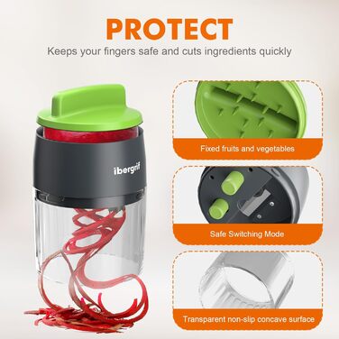 Спіральна овочерізка 4-в-1 M522 Ibergrif