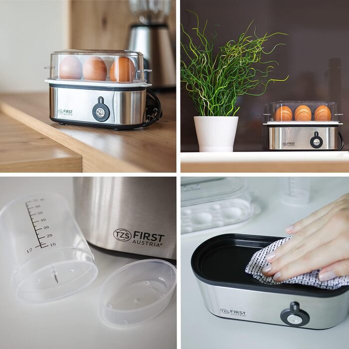 Електрична яйцеварка 210 Вт, 3 яйця TZS First Austria