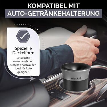 Попільничка для тютюнових стіків з кришкою e-smoQ