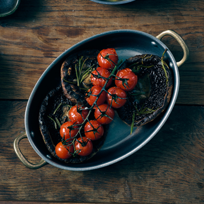 Сковорода для подачі 20.75*15.75 см, 700 мл, овальна, металева, Vintage Steel, GenWare