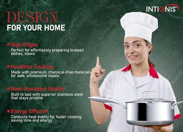Сотейник 4 л з кришкою, 24 см INTIGNIS