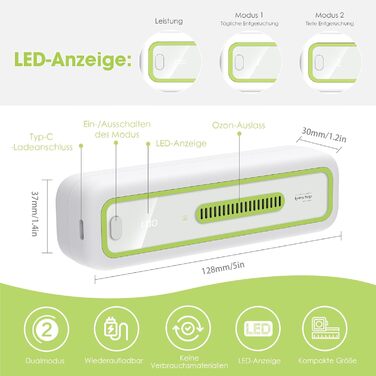 Поглинач запаху для холодильника з батареєю iyes.top