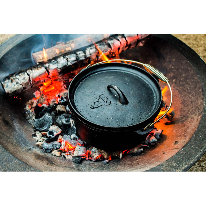 Набір для голландської печі 8 предметів у дерев'яній коробці BBQ-Toro