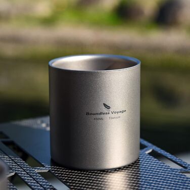 Титановая чашка 300 мл, с двойными стенками Boundless Voyage